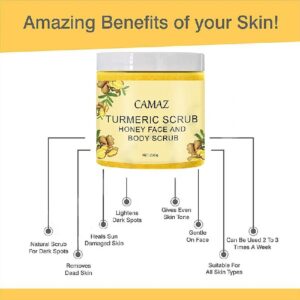 Turmeric Scrub 250g Can Remove Dead Skin on The Face and Body Deeply Cleanse The Stratum Corneum and Relieve Facial Dullness - Image 5