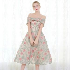 Elegant Off The Shoulder Prom Evening Party Dress