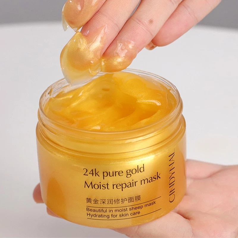 Face Cream Anti-Wrinkle Mask 24k Gold Serum Cream Sleeping Mask Moisturizing Anti Age Face Skin Care 120g