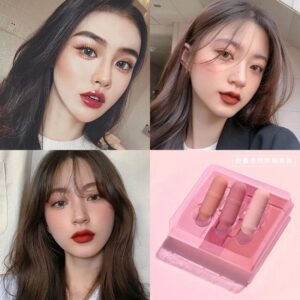 Matte Long Lasting Three Pieces Nutritious Lip Gloss