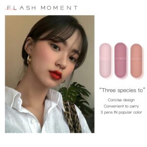Matte Long Lasting Three Pieces Nutritious Lip Gloss - Image 4