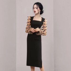 Sexy Fashion Polka Dot Straight Party Dress