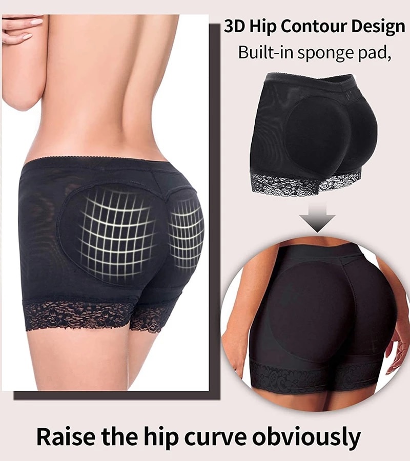 Women Butt Lifter Padded Shapewear Butt Hip Enhancer Shaper Seamless Fake  Butt Panties Pads -2pcs (Color : Clear, Size : XXX-Large) : :  Clothing, Shoes & Accessories