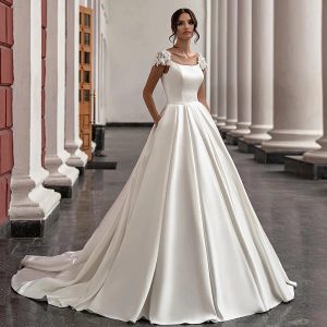Gorgeous Satin Wedding Dress