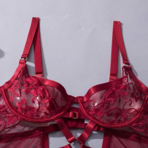 Bodysuit Lingerie Cut Out See-Through One-Piece Body Sissy Backless Thongs - Image 7