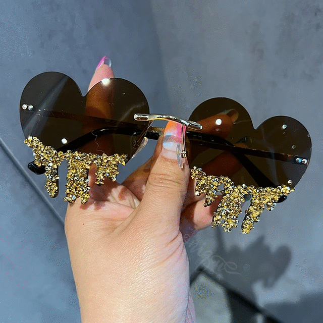 Fashion Designer Heart  Women Sunglasses