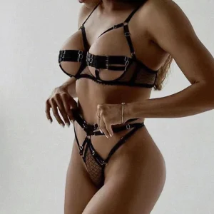 Lingerie Underwear Body Sensual Costume Luxury Open Bra - Image 5