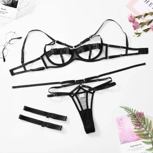 Lingerie Underwear Body Sensual Costume Luxury Open Bra - Image 4