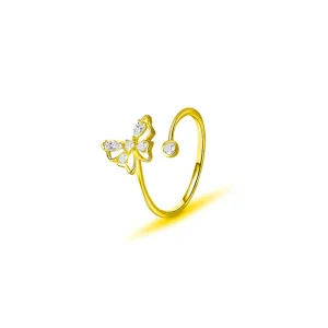 Butterfly Zircon Adjustable Party Minimalist Rings - Image 3