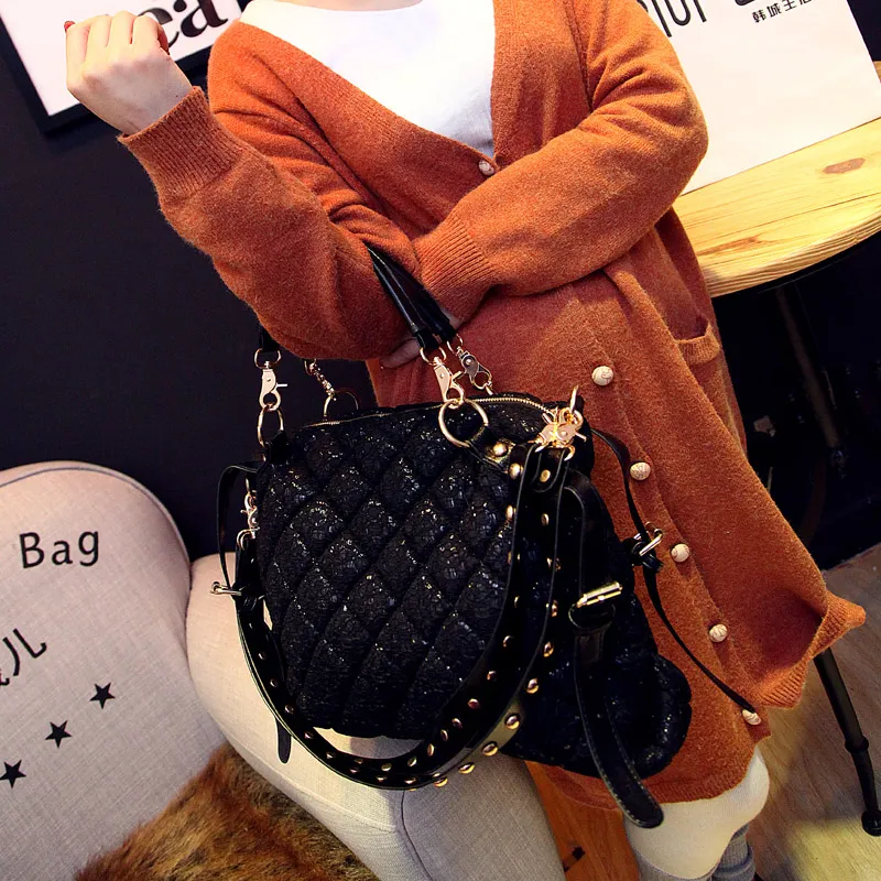 Leather Korean Style Crossbody Shoulder Tote Bags