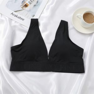 Bra Deep V Seamless Backless Adjustable Wire Padded Tank Tops - Image 3