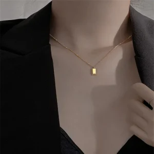 Pendant Jewelry Gift Fine Link Chain Metal Party Necklace - Image 5