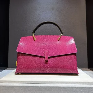 Pearl Fish Leather Pattern Handbags Shell Bag Cowhide Leather Shoulder - Image 4
