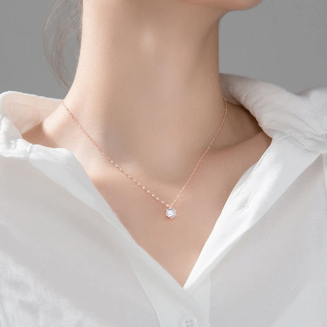 Fashion Minimalist Shiny CZ Choker Necklace