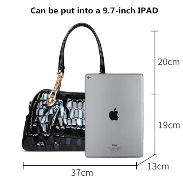 Portable Tote Bag Large Capacity Cowhide Genuine Leather Handbags - Image 4