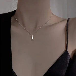 Pendant Jewelry Gift Fine Link Chain Metal Party Necklace - Image 3