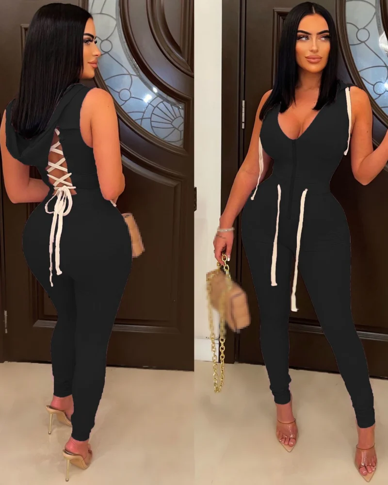 One Piece Outfit Club Overalls Bodycon Jumpsuit