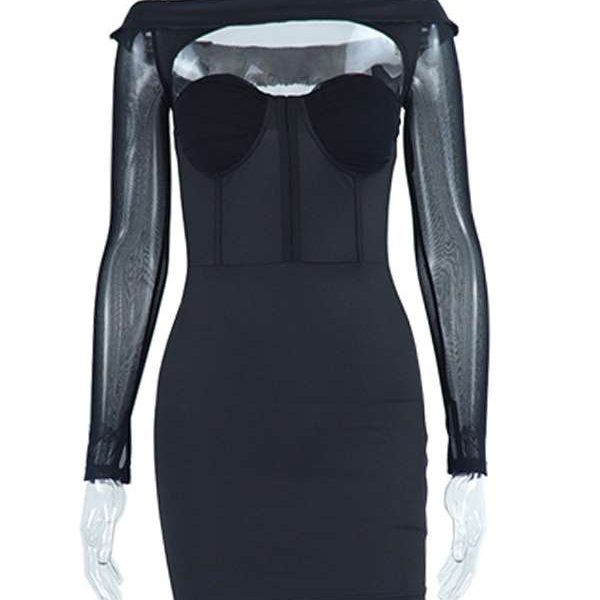 Black Sweetheart Neck Sexy Sleeveless Pencil Bodycon Dresses - Image 10