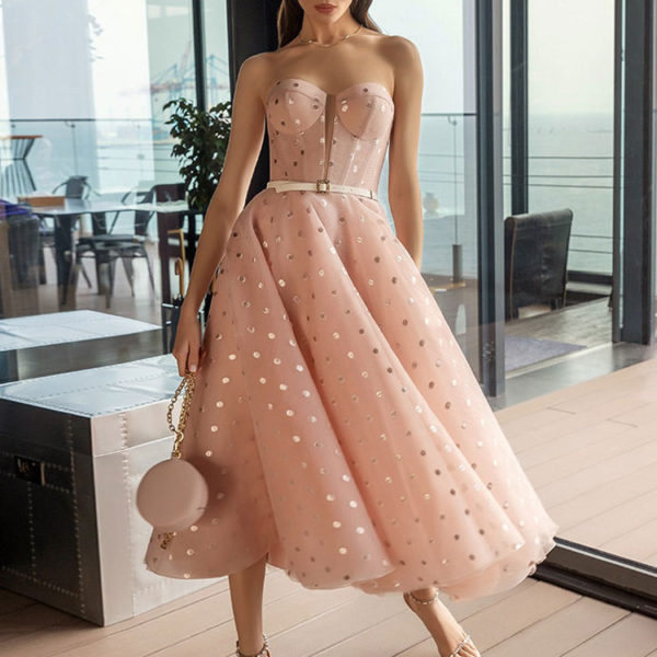 Elegant A-Line Sweetheart Neck Party Maxi Dresses