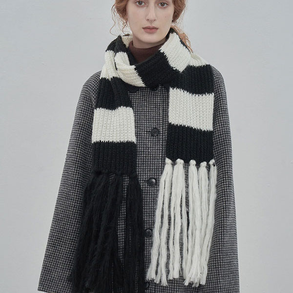 Attractive Stripes Fiber Winter Warm Long Scarves
