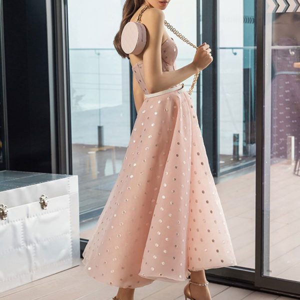Elegant A-Line Sweetheart Neck Party Maxi Dresses - Image 2