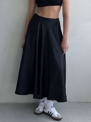 Satin Skirt For Women Autumn Long Bottoms For Women