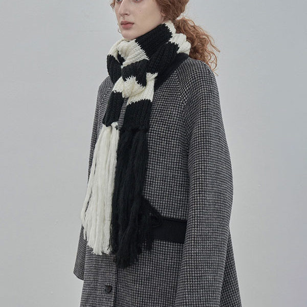 Attractive Stripes Fiber Winter Warm Long Scarves - Image 3