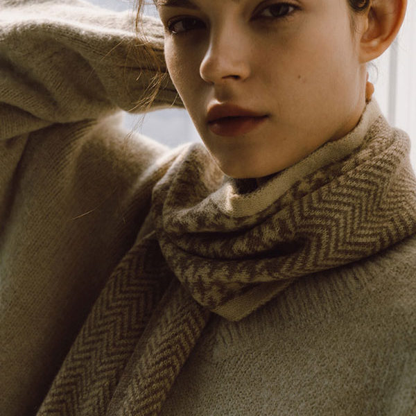 Beautiful Geometric Fiber Winter Warm Long Scarves - Image 5