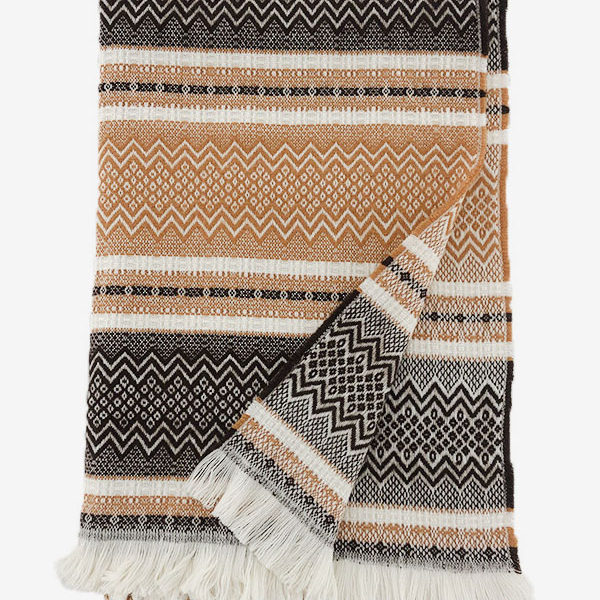 Attractive Geometric Fringe Winter Warm Acc Scarves - Image 3