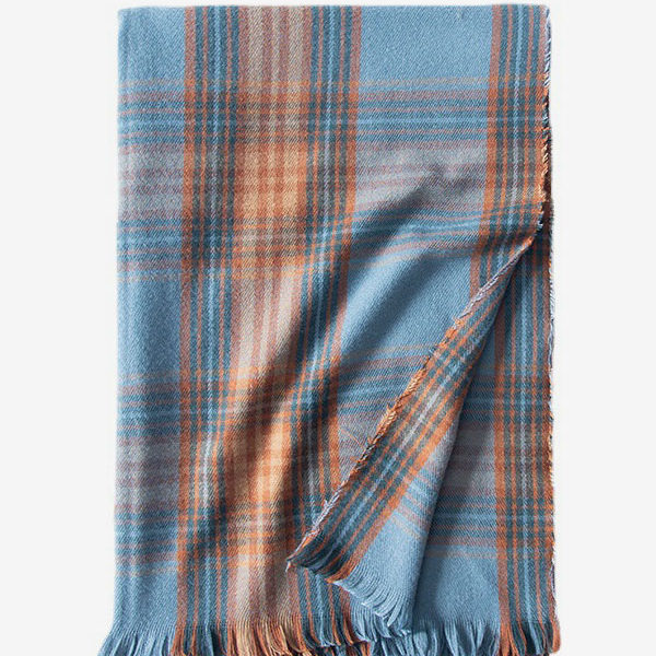 Attractive Plaid Fringe Fiber Winter Warm Long Scarves - Image 3