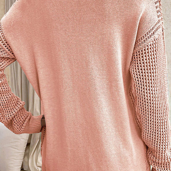 V-Neck Long Sleeves Acrylic Sweaters - Image 2