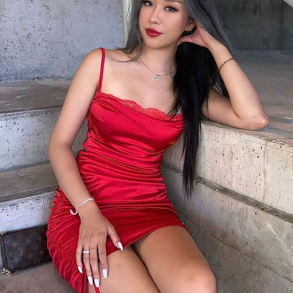 Birthday Party White Drawstring Sleeveless Open Shoulder Midi Semi Formal Cami Wrap Mini Dress - Image 7