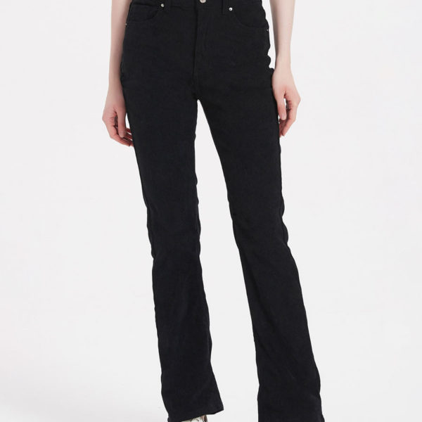 Jeans For Women Fashion Black Straight Denim Bottoms