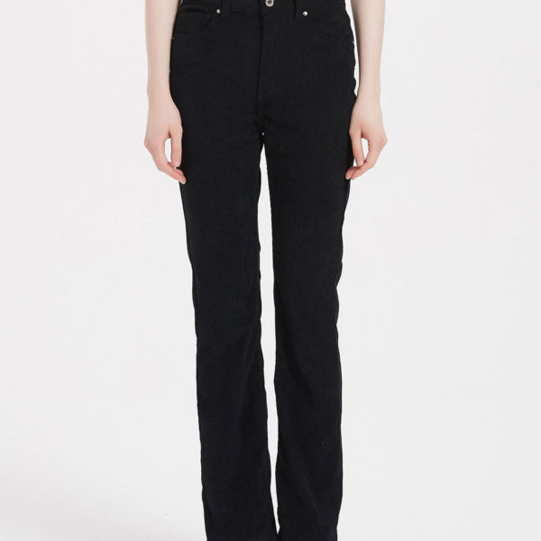 Jeans For Women Fashion Black Straight Denim Bottoms