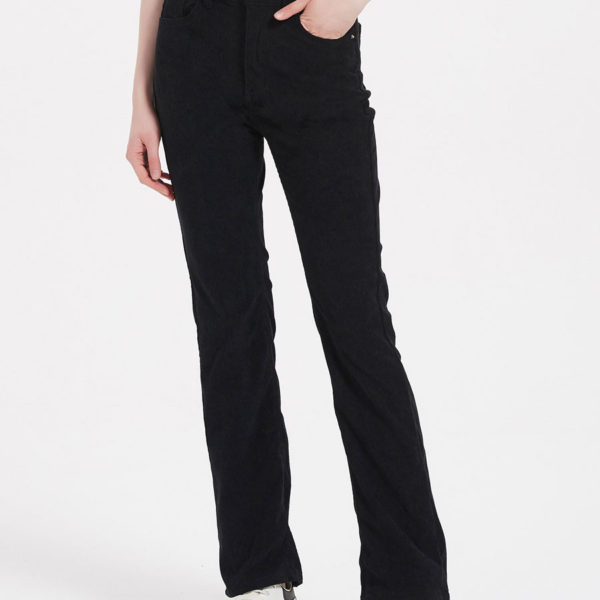 Jeans For Women Fashion Black Straight Denim Bottoms