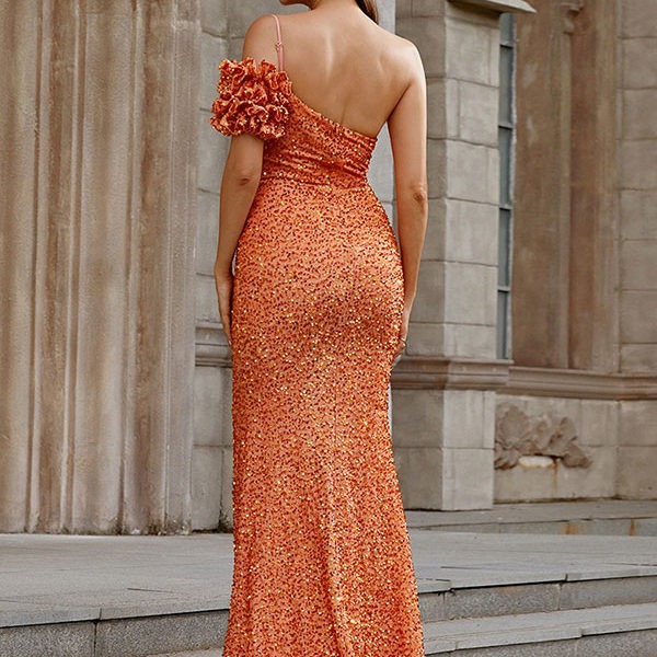 Orange semi formal dresses best sale