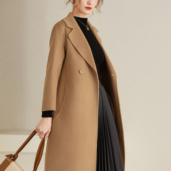 Women's Wool Coat 100% Wool Overcoat Winter Outerwear 2023