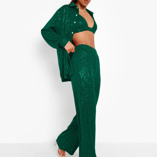 Pant Set Rose Field Buttons Casual Two Piece Sets