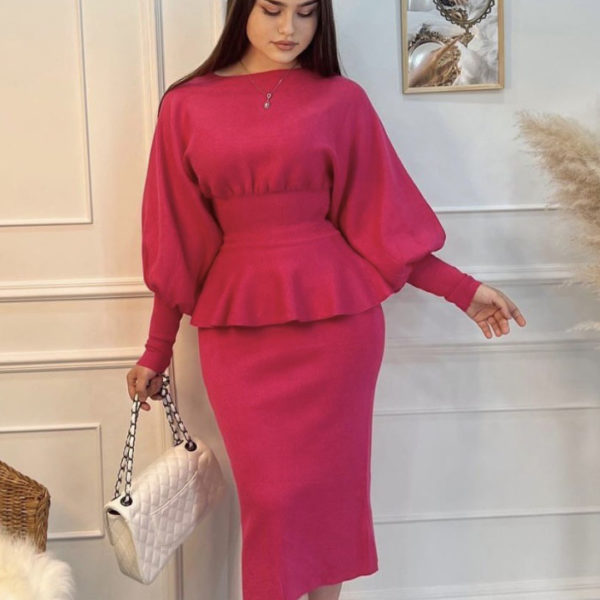 Women's Clothing Skirt Set Rose Casual Street Wear Two Pieces Set