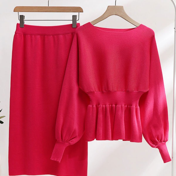 Women's Clothing Skirt Set Rose Casual Street Wear Two Pieces Set