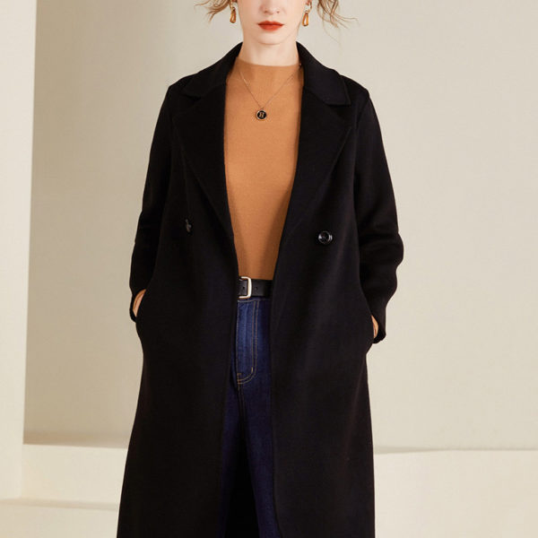 Women's Wool Coat 100% Wool Overcoat Winter Outerwear 2023