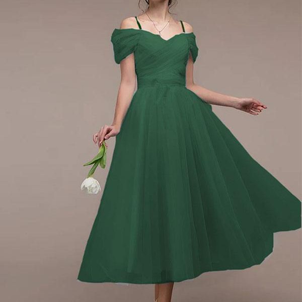 Birthday Lace Up Sweet Short Sleeves Midi Dress
