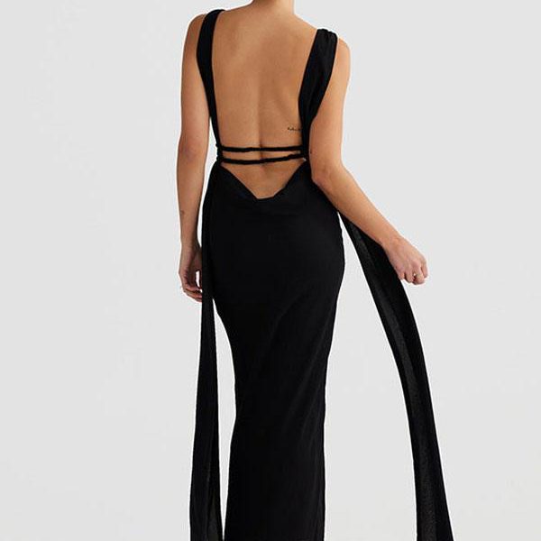 Bodycon Dresses Zebra Print As Image Straps Neck Lace Up Irregular Sexy Sleeveless Pencil Dress