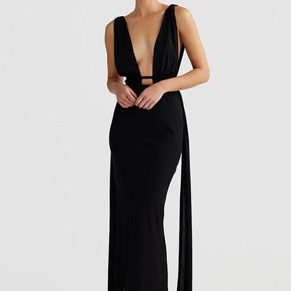 Bodycon Dresses Zebra Print As Image Straps Neck Lace Up Irregular Sexy Sleeveless Pencil Dress