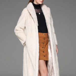 Faux Fur Coats Long Sleeves Chic Oversized Turndown Collar - Image 5