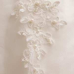 Ivory Lace Up Vintage A Line Tea Length Bridal Short  Dress Free Customization - Image 4