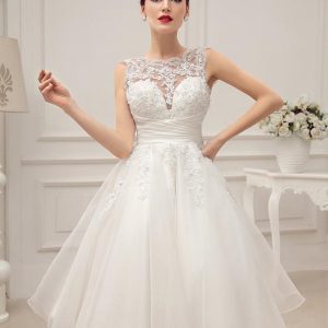 Short Wedding Dress Vintage Lace Beading Pleated Sequins Backless Bridal Dress Free Customization - Image 6