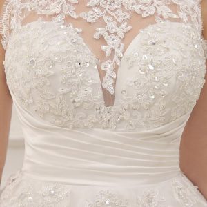 Short Wedding Dress Vintage Lace Beading Pleated Sequins Backless Bridal Dress Free Customization - Image 7
