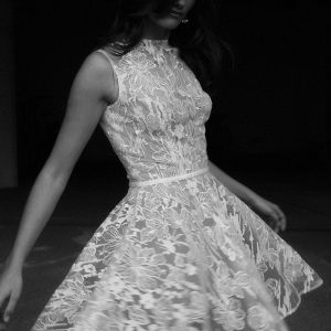 Wedding Dresses High Collar Sleeveless A-Line Short Bridal Gowns Free Customization - Image 2