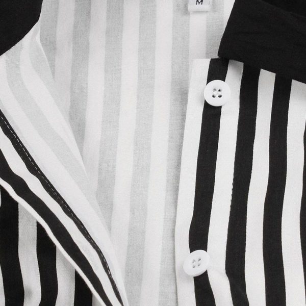 Vintage Dress 1950s Stripe Bow Tie Short Sleeves Women Swing Retro Dress